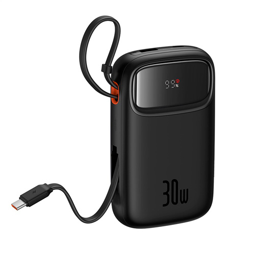 Внешний аккумулятор Baseus QPow 2 Digital Display Fast-Charging Power Bank with 2 Built-in Type-C Cable 10000mAh 30W (P10055004112-00 /P10055004222-00 /P10055004512-00 /P10055004312-00) Внешний аккумулятор Baseus QPow 2 Digital Display Fast-Charging Power Bank with 2 Built-in Type-C Cable 10000mAh 30W (P10055004112-00 /P10055004222-00 /P10055004512-00 /P10055004312-00)