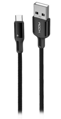 Кабель Rock R2 USB - Type-C 2A Metal Braided Charge & Sync Round Cable (RCB0731) 2m Кабель Rock R2 USB - Type-C 2A Metal Braided Charge & Sync Round Cable (RCB0731) 2m