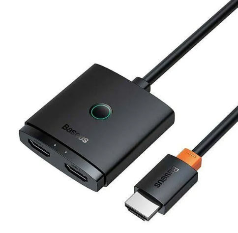 Адаптер Baseus AirJoy Series 2-in-1 Bidirectional HDMI Switch с кабелем 1m (B01331105111-01) Адаптер Baseus AirJoy Series 2-in-1 Bidirectional HDMI Switch с кабелем 1m (B01331105111-01)