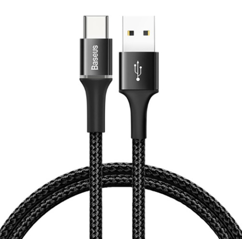 Кабель Baseus Halo Data Cable USB - Type-C 0.5м QC3.0 (CATGH-A01, CATGH-A09)