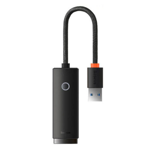 Адаптер-переходник Baseus Lite Series Ethernet Adapter USB-A - RJ45 LAN Port (1000Mbps) WKQX000101
