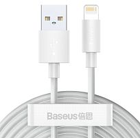 Кабель Baseus Simple Wisdom Data Cable Kit USB to iP 2.4A (2PCS/Set) 1.5m (TZCALZJ-02) 2 шт.