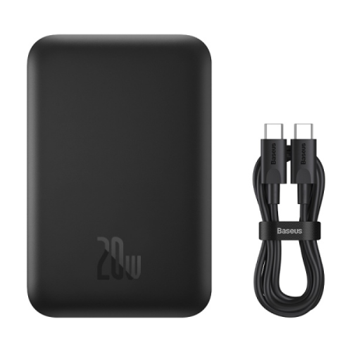 Внешний аккумулятор Baseus Magnetic Mini Wireless Fast Charge Overseas Editionc 6000 mAh 20W с кабелем Type-C - Type-C 60W 30cm (PPCX100401)
