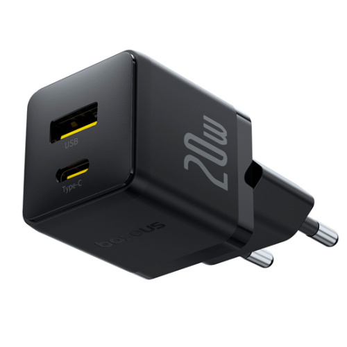 Сетевое зарядное устройство Baseus Palm Fast Charger C+U 20W EU (P10111608113-00 / P10111608213-00)