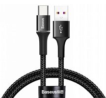 Кабель Baseus Halo Data Cable HW flash charge USB For Type-C (CATGH-F01) 50см