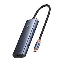 Хаб USB концентратор Baseus UltraJoy Series 7-Port HUB Docking Station (Type-C to HDMI4K@60Hz*1+VGA*1+USB 3.0*4+PD*1) B00052803811-01