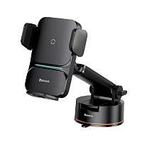 АКЦИЯ! Автомобильный держатель с беспроводной зарядкой Baseus Wisdom 15W (CGZX000101) Suction base