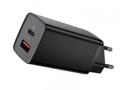 Сетевое зарядное устройство Baseus GaN2 Lite Quick Charger C+U 65W EU (CCGAN2L-B01, CCGAN2L-B02)