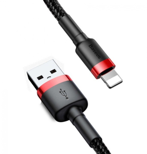Кабель Baseus Cafule Cable for iP USB - Lightning (CALKLF-C19, CALKLF-CV1,CALKLF-CG1,CALKLF-CV3) 2м 1.5A Кабель Baseus Cafule Cable for iP USB - Lightning (CALKLF-C19, CALKLF-CV1,CALKLF-CG1,CALKLF-CV3) 2м 1.5A