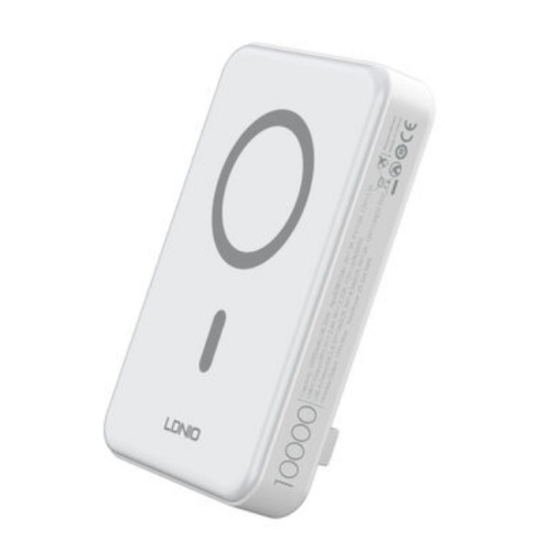 Внешний аккумулятор с беспроводной зарядкой LDNIO PQ16 10000mAh Magnetic Wireless Power Bank