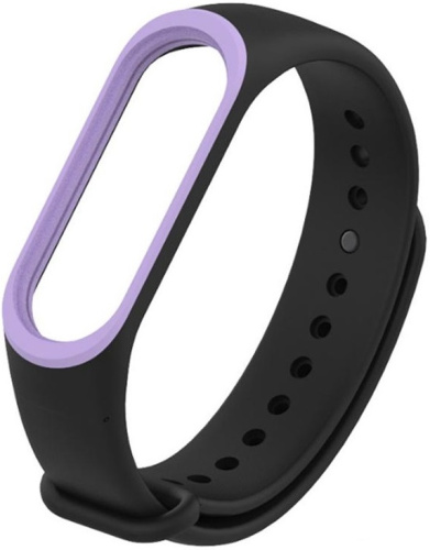 Ремешок Mijobs для Xiaomi mi Band 3 / 4 черный с окантовкой Ремешок Mijobs для Xiaomi mi Band 3 / 4 черный с окантовкой