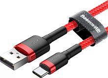 Кабель Baseus Cafule Cable USB - Type-C 2м (CATKLF-CG1, CATKLF-C91)
