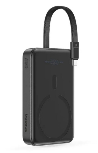 Внешний аккумулятор с беспроводной зарядкой Baseus Magnetic Mini Wireless Power Bank с кабелем Type-C 10000mAh 30W (P1002210A112-00)