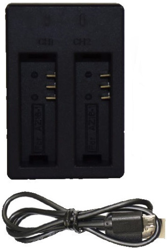 Зарядное устройство на 2 аккумулятора Xiaomi Yi 4K Зарядное устройство на 2 аккумулятора Xiaomi Yi 4K