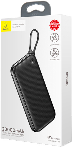 Внешний аккумулятор Baseus Powerful Portable QC 3.0 20000 mAh (PPKC-A01, PPKC-A02) Внешний аккумулятор Baseus Powerful Portable QC 3.0 20000 mAh (PPKC-A01, PPKC-A02)