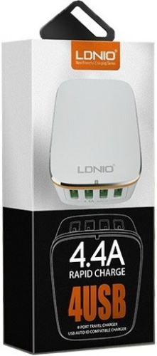Зарядное устройство Ldnio Rapid Charge 4 USB 4.4A (A4404) Зарядное устройство Ldnio Rapid Charge 4 USB 4.4A (A4404)