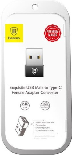 Адаптер Baseus Exquisite USB Male to Type-C Female Adapter (CATJQ-A01) Адаптер Baseus Exquisite USB Male to Type-C Female Adapter (CATJQ-A01)