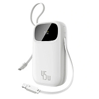 Внешний аккумулятор Baseus EnerFill FC31 Qpow 3 Digital Display Power Bank with USB-C+iP Cables 10000mAh 45W (E0028C01)