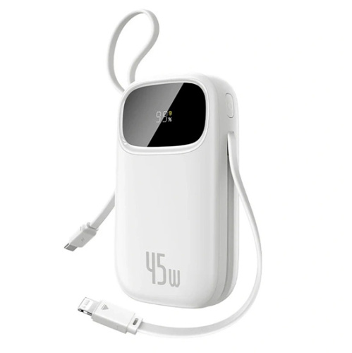 Внешний аккумулятор Baseus EnerFill FC31 Qpow 3 Digital Display Power Bank with USB-C+iP Cables 10000mAh 45W (E0028C01)