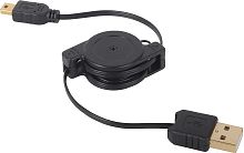 Кабель Mini USB - USB рулетка 1.2м