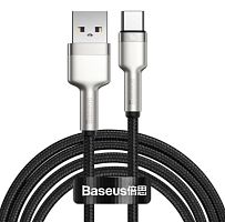 Кабель Baseus Cafule Series Metal Data Cable USB to Type-C 40W 2m (CATJK-B01, CATJK-B02, CATJK-B05, CATJK-B06)