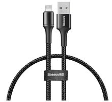 Кабель Baseus Halo Data Cable USB For iP 2.4A 0.25m (CALGH-D01)