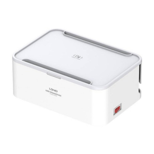 Сетевой фильтр в боксе LDNIO SN5310W Management Power Strip Box с беспроводной зарядкой 15W - 5 розеток, 2500W, 3 USB, 2м, версия EU