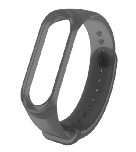 Ремешок силиконовый прозрачный MiJobs Transparent для Xiaomi Mi Band 3/4