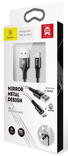 Кабель Baseus Mirror Metal Design Lightning - USB 1м