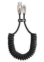 Кабель Baseus Aita Intelligent changing light Spring Cable USB For Type-C (CATAT-A01, CATAT-A09) 1м 3A