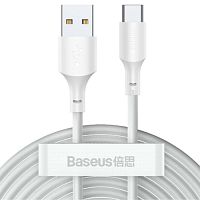Кабель Baseus Simple Wisdom Data Cable Kit USB to Type-C 5A (2PCS/Set) 1.5m (TZCATZJ-02) 2 шт.