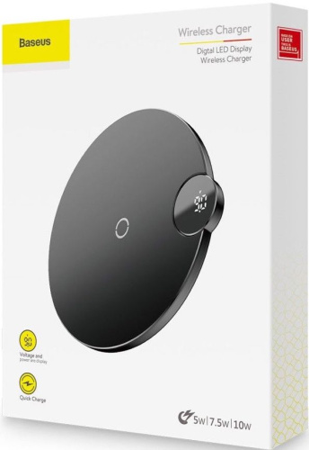Беспроводное зарядное устройство Baseus Digital LED Display 15W Wireless Charger Pad (WXSX-01, WXSX-02, WXSX-03)