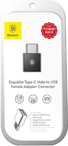 Адаптер Baseus Exquisite Type-C Male to USB Female Adapter  (CATJQ-B01)