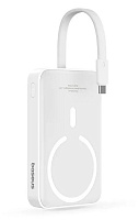Внешний аккумулятор с беспроводной зарядкой Baseus Magnetic Mini Wireless Power Bank с кабелем Type-C 10000mAh 30W (P1002210A112-00)