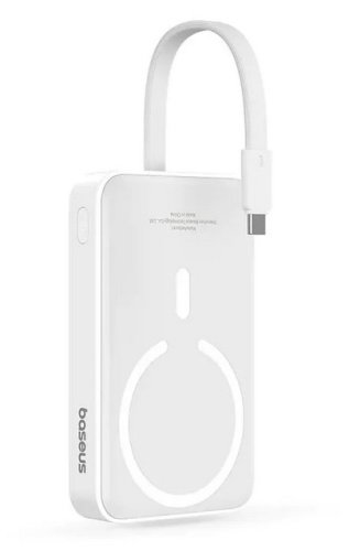 Внешний аккумулятор с беспроводной зарядкой Baseus Magnetic Mini Wireless Power Bank с кабелем Type-C 10000mAh 30W (P1002210A112-00) Внешний аккумулятор с беспроводной зарядкой Baseus Magnetic Mini Wireless Power Bank с кабелем Type-C 10000mAh 30W (P1002210A112-00)