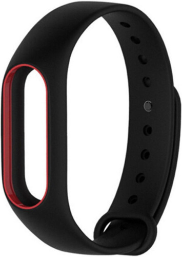 Ремешок Mijobs для Xiaomi mi Band 2 черный с окантовкой