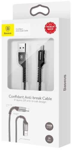 Кабель Baseus Confidant Anti-break cable Type-C - USB  (CATZJ-A09) 1м