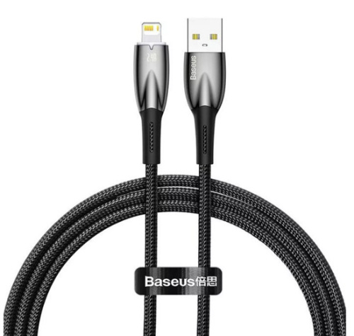 Кабель Baseus Glimmer Series Fast Charging Data Cable USB - iP 2.4A 1m (CADH000201, CADH000202)
