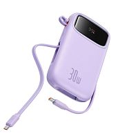 Внешний аккумулятор Baseus QPow 2 Digital Display Fast-Charging Power Bank with 2 Built-in Type-C Cable 20000mAh 30W (P10055005112-00,P10055009113-00，P10055005512-00)