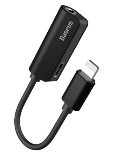 Адаптер-переходник Baseus L32 IP Male to 3.5mm+IP Female Adapter (CALL32-01, CALL32-0S)
