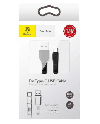 Кабель Baseus Tough Series 2A Type-C - USB 1м (CATZY-B01, CATZY-B02, CATZY-B04)