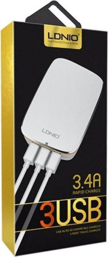Зарядное устройство Ldnio Rapid Charge 3 USB 3.4A (A3304) Зарядное устройство Ldnio Rapid Charge 3 USB 3.4A (A3304)