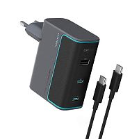 Сетевое зарядное устройство с кабелем CUKTECH GaN 100W 2C1A 3-порта (AD1003EU)