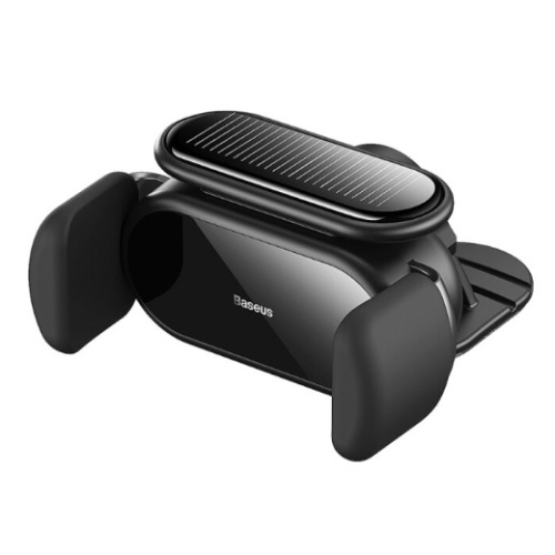 АКЦИЯ! Автомобильный держатель Baseus Steel Cannon Pro Solar Electric Car Mount (SUGP010001) с солнечной батарей