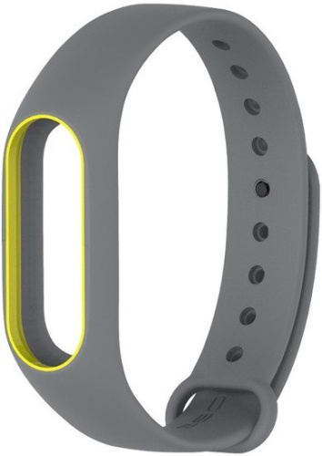 Ремешок Mijobs для Xiaomi mi Band 2 серый с окантовкой