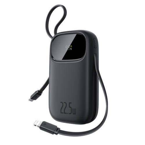 Внешний аккумулятор Baseus EnerFill FC31 Digital Display Power Bank with 2 Built-in Cables 10000mAh 22.5W （P10082106123-00 / P10082106213-00）