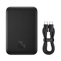 Внешний аккумулятор с беспроводной зарядкой Baseus Magnetic Mini Air Wireless Fast Charge Power Bank 6000mah 20W (P10059003112-00, P10059003312-00, P10059003512-00) с кабелем