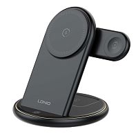 АКЦИЯ! Беспроводное зарядное устройство LDNIO WL02 5 IN 1 Desktop Wireless Charging Station 15W (Помята коробка)