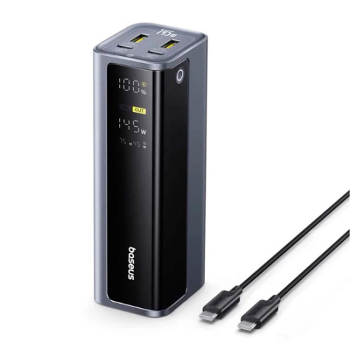 Внешний аккумулятор Baseus EnerGeek GP12 Fast Charge 145W 20800mAh (Type-C - Type-C кабель 100W) (P10082109813-00)