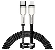Кабель Baseus Cafule Series Metal Data Cable Type-C to Type-C 100W 1m (CATJK-C01, CATJK-C02, CATJK-C05, CATJK-C06)